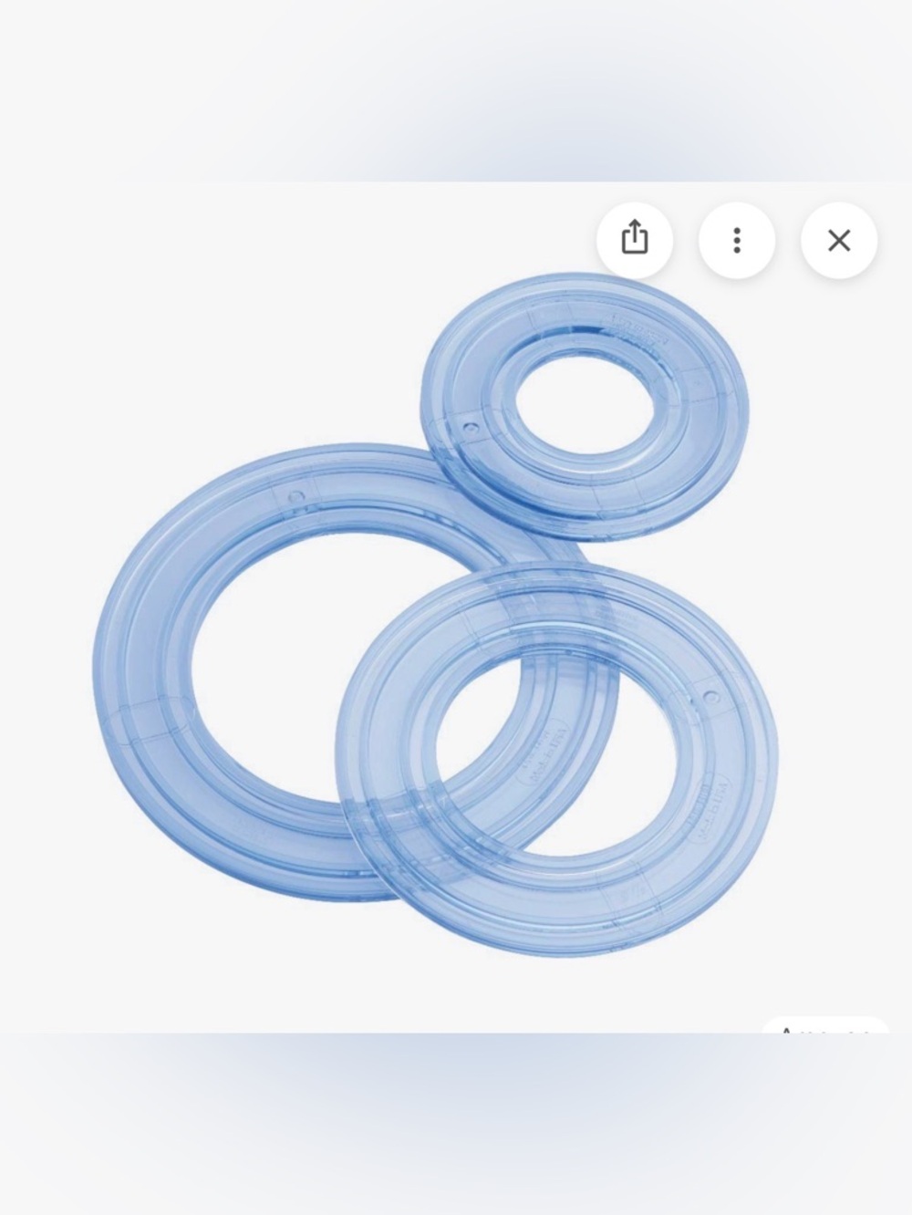 CREATIVE MEMORIES 3 Circle Cutting System Patterns & Sizing Template